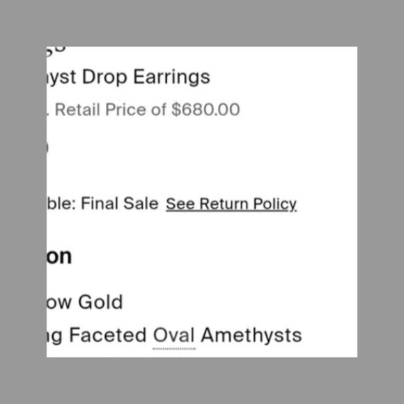 14k Gold More than a carat and a half each of Amethyst earrings - Picture 5 of 7